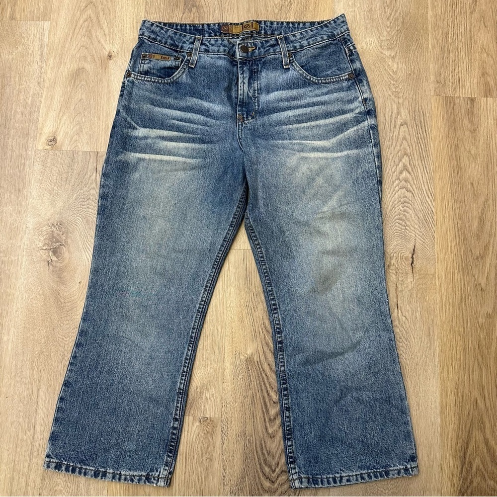 LEI Classic Blue Denim Ankle Cropped Jeans size 11
